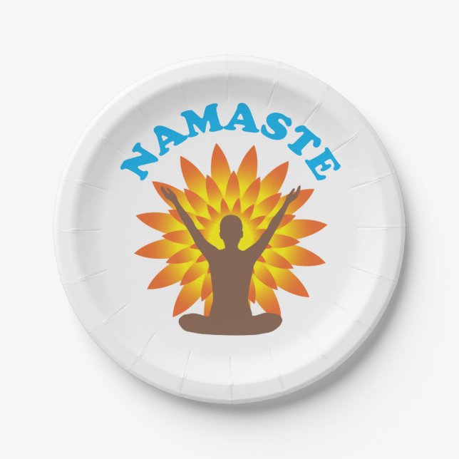 Assiettes En Carton Namaste (Devant)