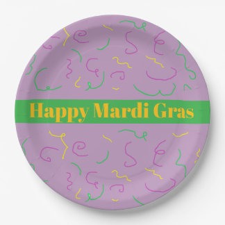Assiettes En Carton Napkins Mardi Gras