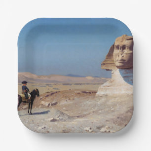 Assiettes En Carton Napoléon Bonaparte avant le Sphinx (par Gérôme)