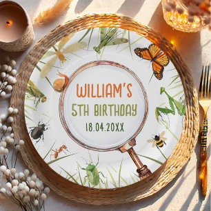 Assiettes En Carton Nature Insect Bugs Anniversaire