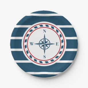 Assiettes En Carton Nautical design
