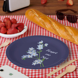 Assiettes En Carton Ne m'oublie pas 