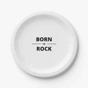 ASSIETTES EN CARTON NÉE À ROCK