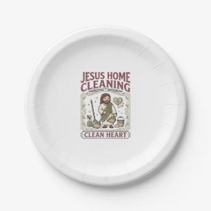 Assiettes En Carton Nettoyage Maison Jésus Cœur Propre Nettoyage Maiso
