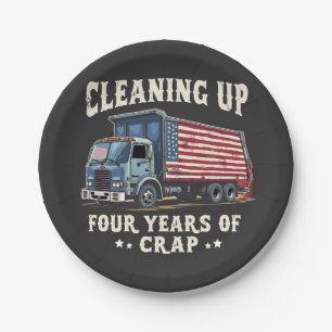Assiettes En Carton Nettoyer vos 4 ans Trump Garbage Inaguration