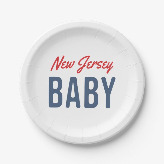 Assiettes En Carton New Jersey Baby (Devant)