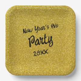 Assiettes En Carton New Year's Eve Party