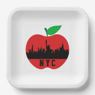 Assiettes En Carton New York The Big Apple - New York State