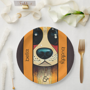Assiettes En Carton Nez de chien
