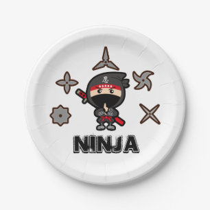 Assiettes En Carton Ninja Boy
