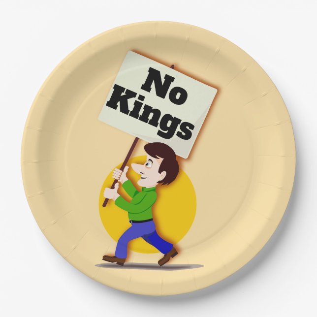 Assiettes En Carton No Kings Paper Plate (Devant)