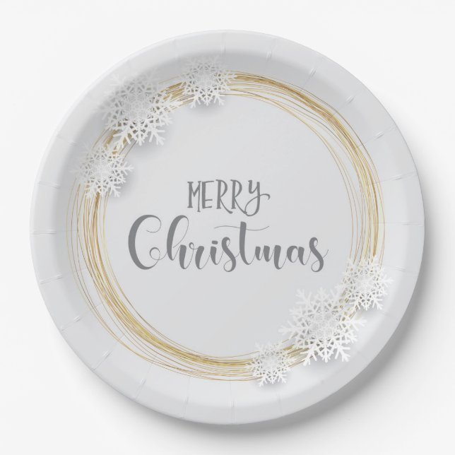 Assiettes En Carton Noël (Devant)