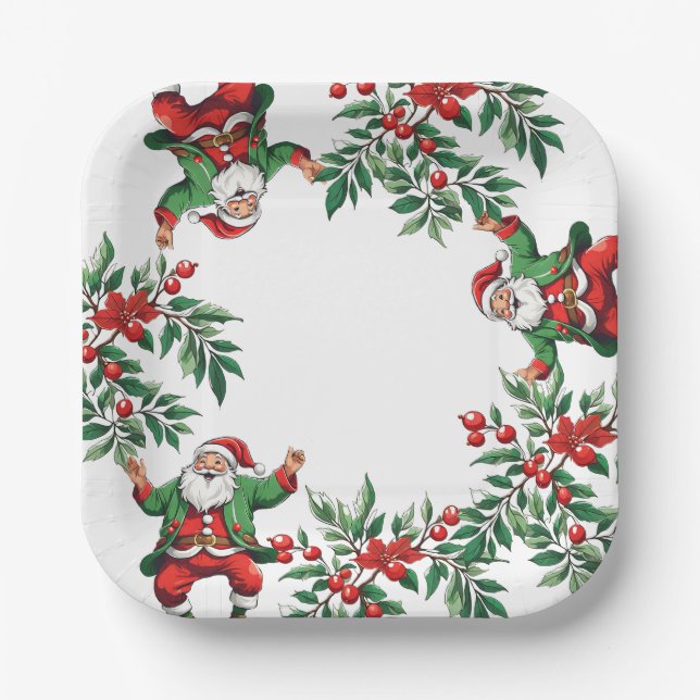 Assiettes En Carton Noël (Recto)
