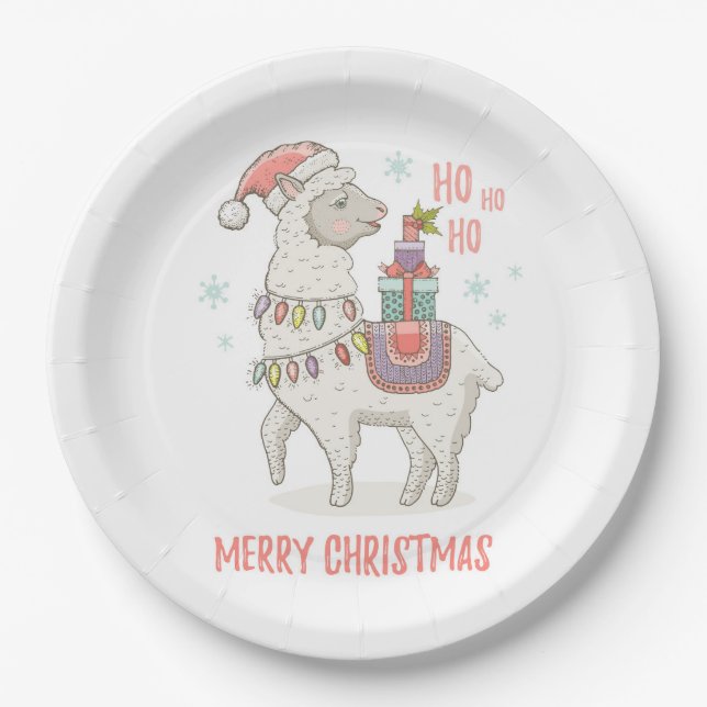 Assiettes En Carton Noël (Devant)