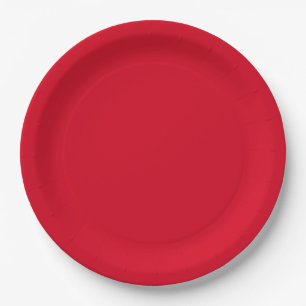 Assiettes En Carton Noël Couleur rouge Noël