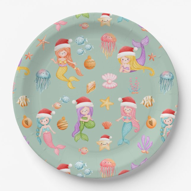 Assiettes En Carton Noël de la mère (Devant)