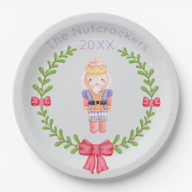Assiettes En Carton Noël des noisettes (Devant)