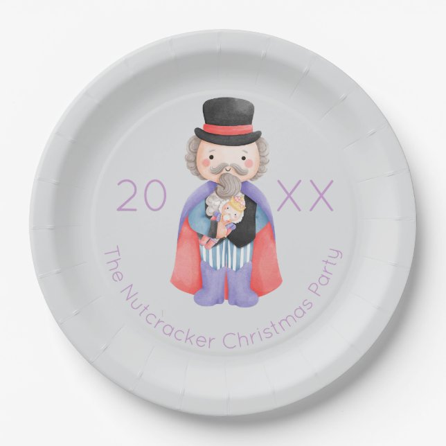Assiettes En Carton Noël des noisettes (Devant)