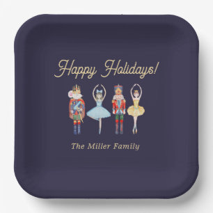 Assiettes En Carton Noël des noisettes