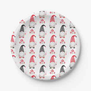 Assiettes En Carton Noël Gnome mignonne