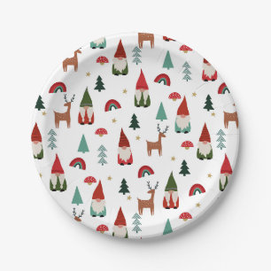 Assiettes En Carton Noël Gnomes