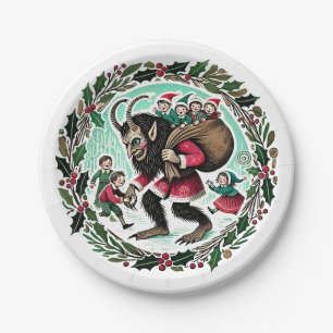 Assiettes En Carton Noël Krampus