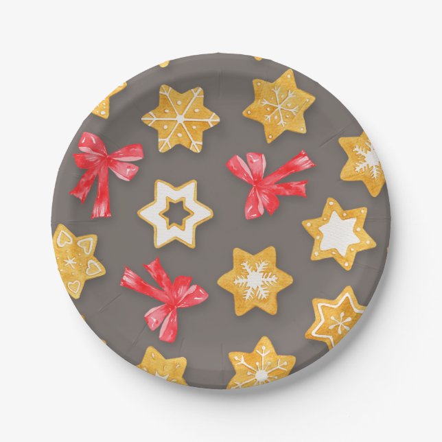 Assiettes En Carton Noël Pepparkakor (Devant)