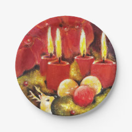 Assiettes En Carton Noël - plaques à papier