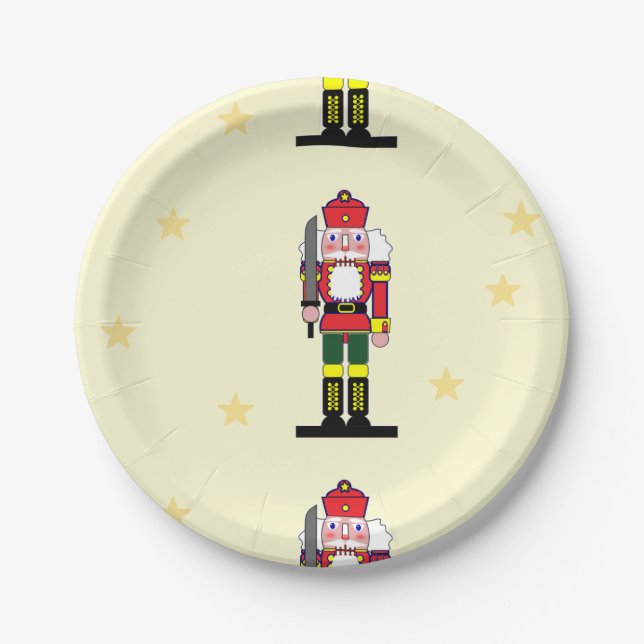 Assiettes En Carton Noisette de Noël (Devant)