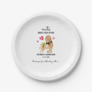 Assiettes En Carton Noix L'Un Sur L'Autre Merci   Traitement Mariage