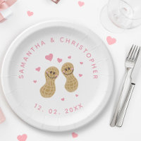 Noix sur l'autre amusant adorable fête de mariage