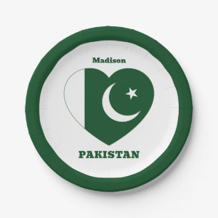 Assiettes En Carton Nom personnalisé Pakistan