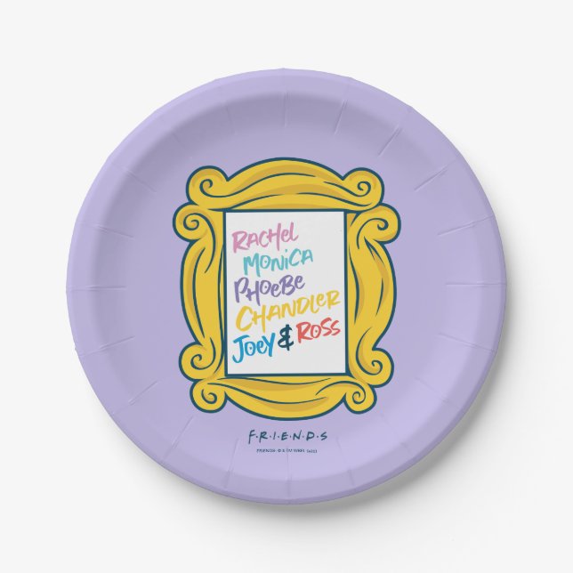 Assiettes En Carton Noms de FRIENDS™ dans Peephole (Devant)