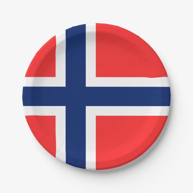 Assiettes En Carton Norvège (Devant)