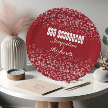Nos premiers Snowflakes de Noël Red Elegant Custom