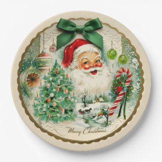 Assiettes En Carton Nostalgic Kitschmas