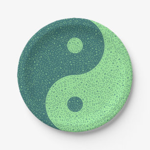Assiettes En Carton Notes musicales Yin Yang