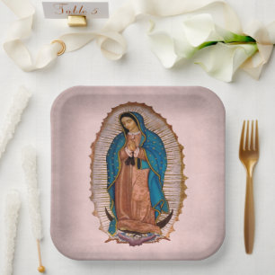 Assiettes En Carton Notre-Dame de Guadalupe 1531