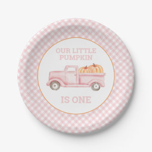 Assiettes En Carton Notre petit Citrouille camion rose clair premier a