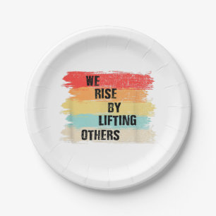 Assiettes En Carton Nous Augmentons En Levant D'Autres Citations Motiv