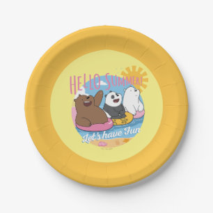 Assiettes En Carton Nous Ours Nus - Bonjour été! Amusons-nous