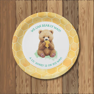 Assiettes En Carton Nous pouvons à peine attendre ! Reveillon et bébé