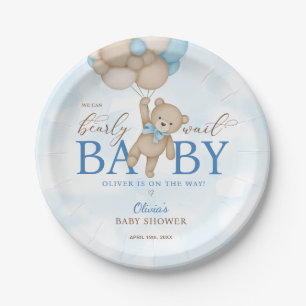 Assiettes En Carton Nous pouvons attendre le Baby shower