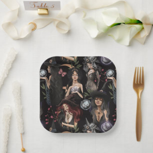 Assiettes En Carton Nous sommes les filles des sorcières que vous ne p