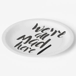 Assiettes En Carton Nous sommes tous en colère ici - noir