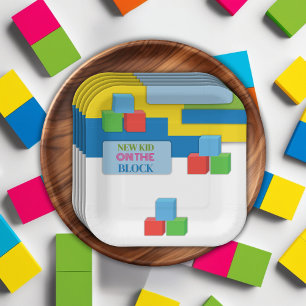 Assiettes En Carton Nouveau Enfant Sur Le Baby shower D'Adoption Par B