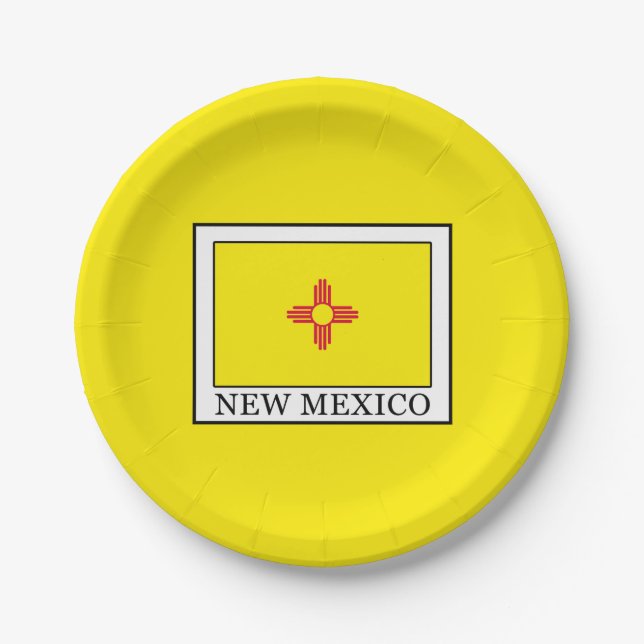 Assiettes En Carton Nouveau-Mexique (Devant)
