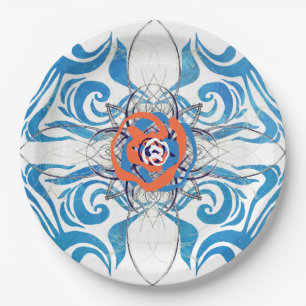 Assiettes En Carton Nouvelle Élégance Déco Bleue