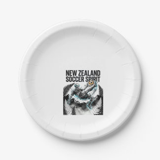 Assiettes En Carton Nouvelle-Zélande Esprit de Football Squelette Bute
