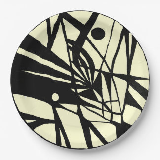 Assiettes En Carton Nuit et jour Abstraits